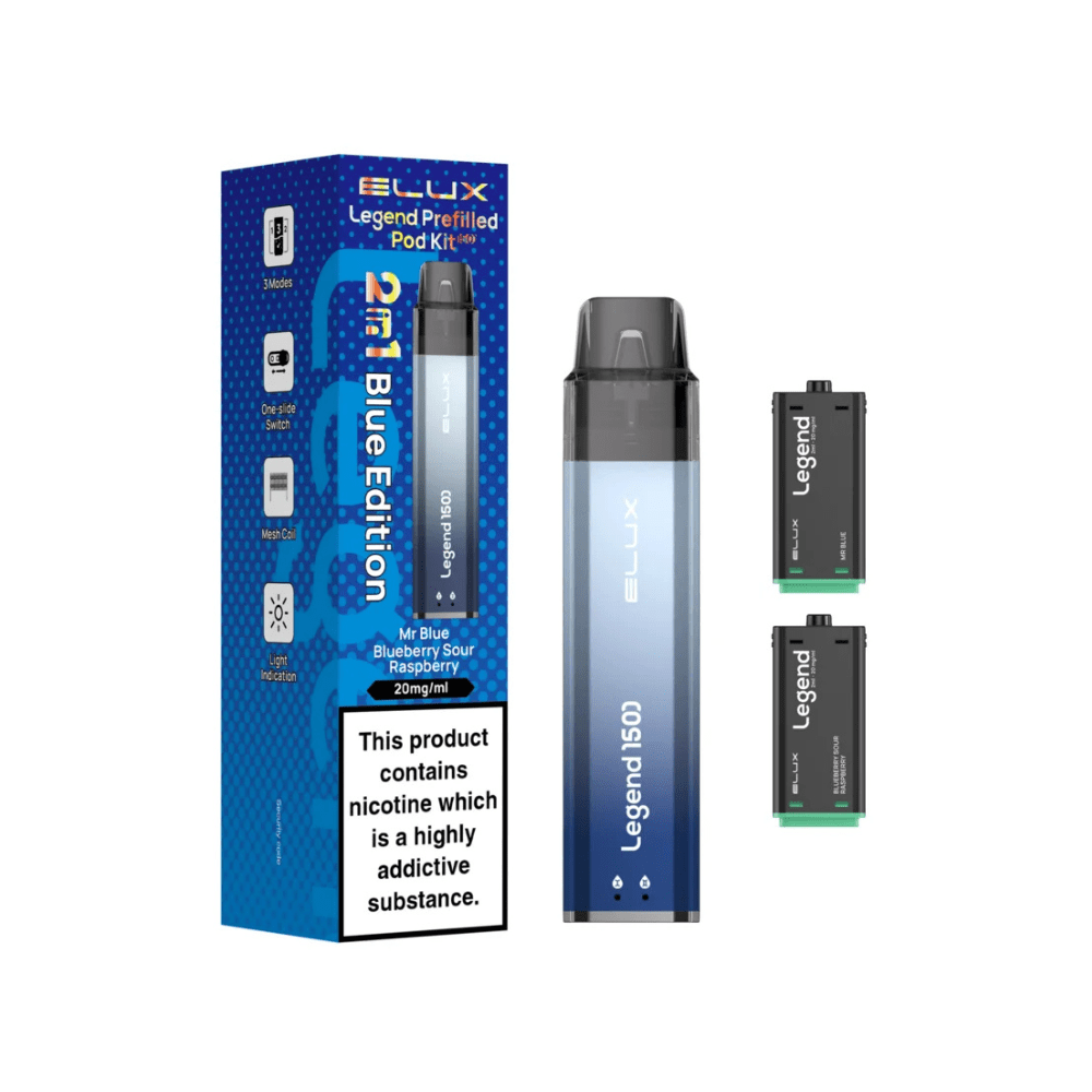 Elux Legend 1500 Prefilled Pod Kit | Box of 5 - Vapewholesalesupplier