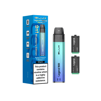 Elux Legend 1500 Prefilled Pod Kit | Box of 5 - Vapewholesalesupplier