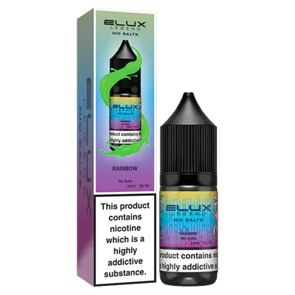 Elux Legend Nic Salts - 10ml E-liquids - Box of 10-Rainbow *New*-vapeukwholesale
