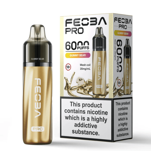Feoba Pro 6000 Disposable Device 20MG  Pack of 5, Gummy Bear