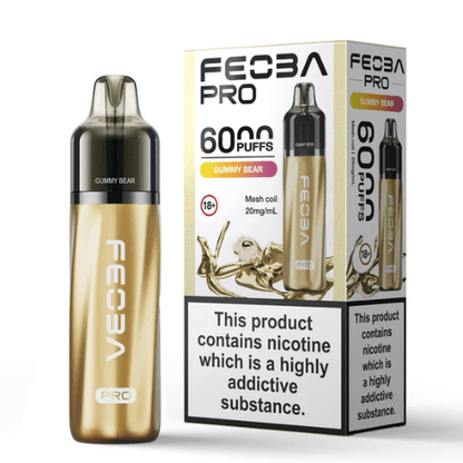 Feoba Pro 6000 Disposable Device 20MG  Pack of 5, Gummy Bear