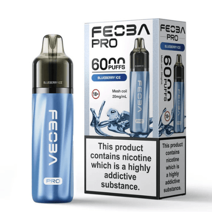 Feoba Pro 6000 Disposable Device 20MG  Pack of 5,  Blueberry Ice