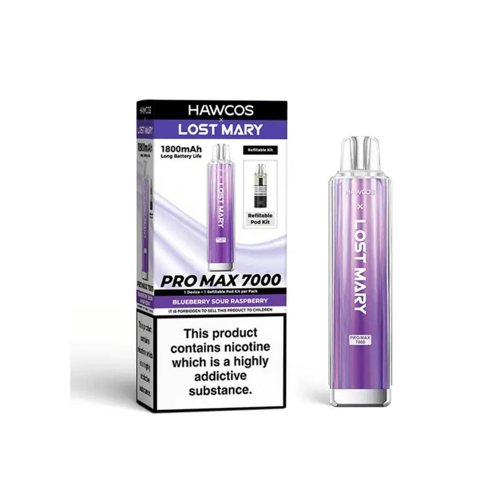 Hawco x Lost Mary Pro Max 7000 Prefilled Pod Kit | Box of 10 - Vapewholesalesupplier