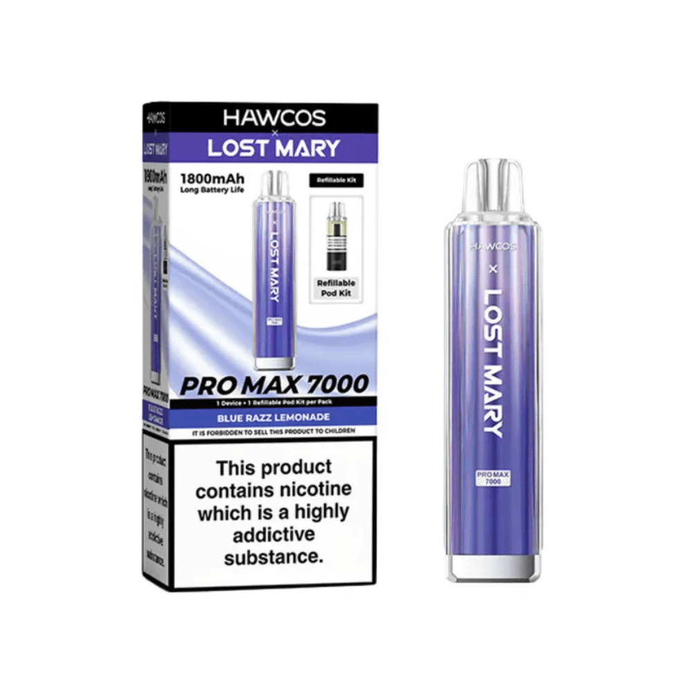 Hawco x Lost Mary Pro Max 7000 Prefilled Pod Kit | Box of 10 - Vapewholesalesupplier