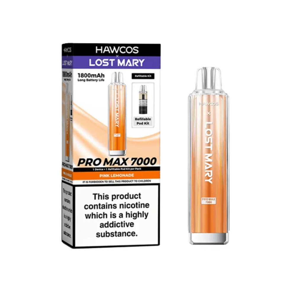 Hawco x Lost Mary Pro Max 7000 Prefilled Pod Kit | Box of 10 - Vapewholesalesupplier