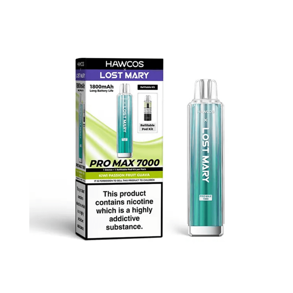 Hawco x Lost Mary Pro Max 7000 Prefilled Pod Kit | Box of 10 - Vapewholesalesupplier