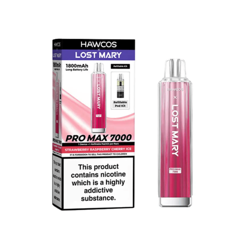Hawco x Lost Mary Pro Max 7000 Prefilled Pod Kit | Box of 10 - Vapewholesalesupplier