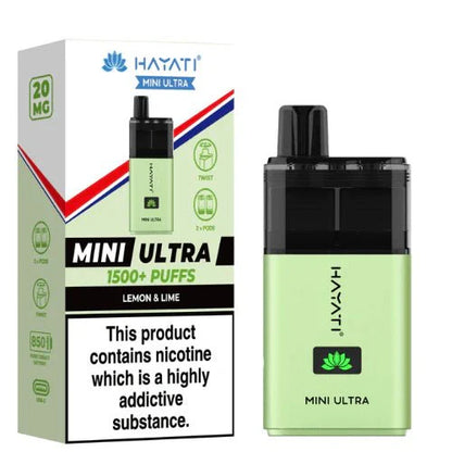 Hayati Mini Ultra 1500 Disposable Vape Device 20MG Box of 5 - #Vapewholesalesupplier#