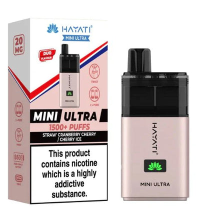Hayati Mini Ultra 1500 Disposable Vape Device 20MG Box of 5 - #Vapewholesalesupplier#