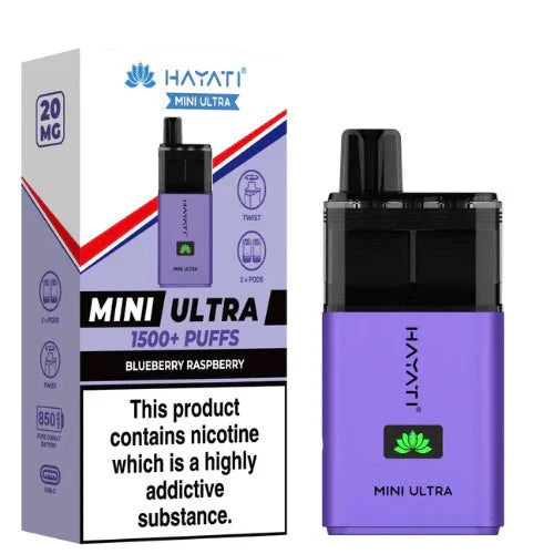 Hayati Mini Ultra 1500 Disposable Vape Device 20MG Box of 5 - #Vapewholesalesupplier#