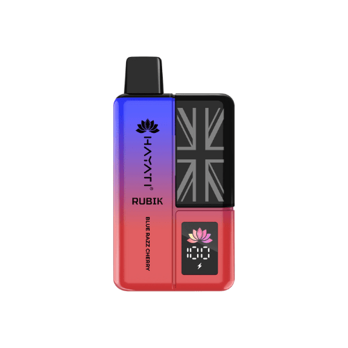 Hayati Rubik 7000 Puffs Disposable Vape Device  Box Of 5 ,  Blue Razz Cherry