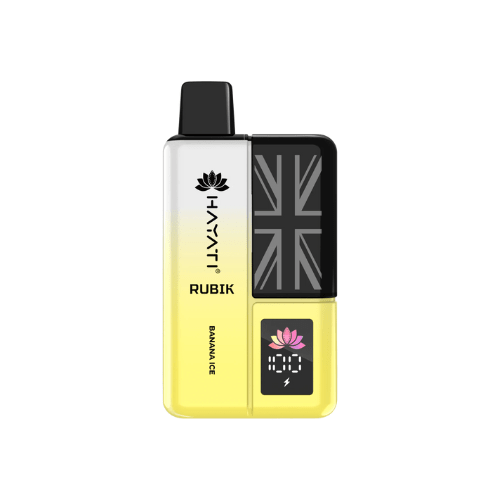 Hayati Rubik 7000 Puffs Disposable Vape Device  Box Of 5 , Banana Ice
