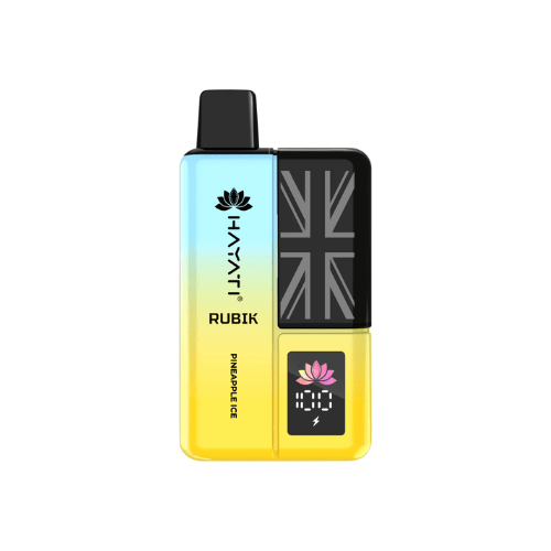 Hayati Rubik 7000 Puffs Disposable Vape Device  Box Of 5 , Pineapple Ice