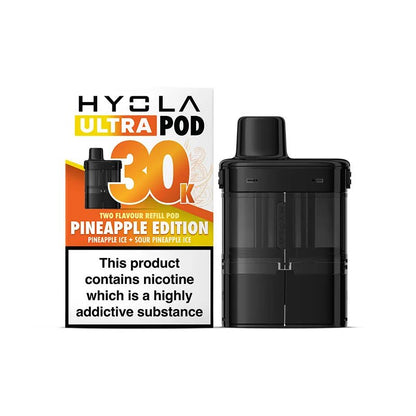 Hyola Ultra 30k Prefilled Pods Pack of 5, Pineapple Ice, Sour Pineapple Ice Flavour 