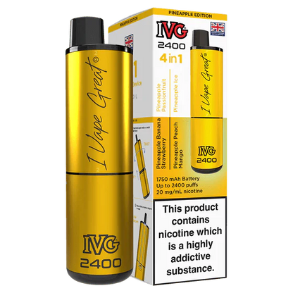 IVG 2400 Rechargeable Vape Kit Box Of 5 - Vapewholesalesupplier