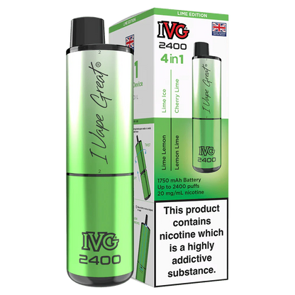 IVG 2400 Rechargeable Prefilled Pod Kit Box Of 5