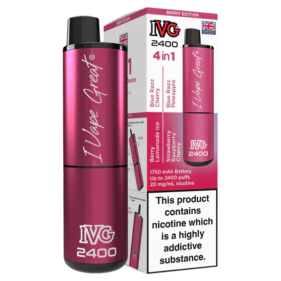 IVG 2400 Rechargeable Vape Kit Box Of 5 - Vapewholesalesupplier