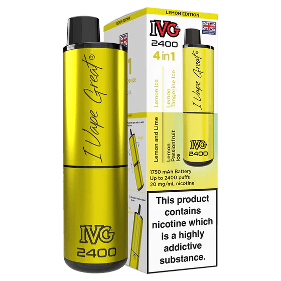 IVG 2400 Rechargeable Vape Kit Box Of 5 - Vapewholesalesupplier