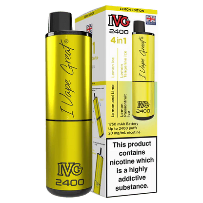 IVG 2400 Rechargeable Vape Kit Box Of 5 - Vapewholesalesupplier