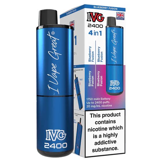 IVG 2400 Rechargeable Vape Kit Box Of 5 - Vapewholesalesupplier
