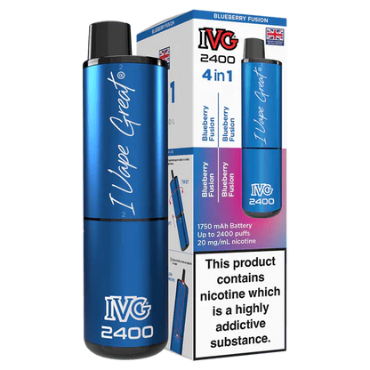 IVG 2400 Rechargeable Vape Kit Box Of 5 - Vapewholesalesupplier