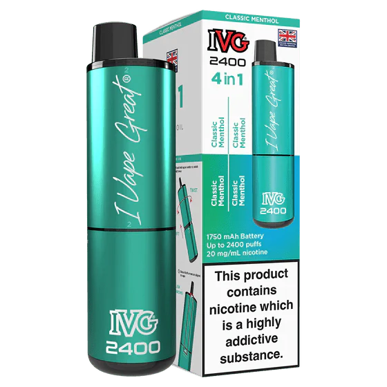 IVG 2400 Rechargeable Vape Kit Box Of 5 - Vapewholesalesupplier