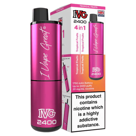 IVG 2400 Rechargeable Vape Kit Box Of 5 - Vapewholesalesupplier