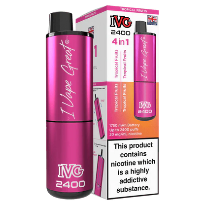 IVG 2400 Rechargeable Vape Kit Box Of 5 - Vapewholesalesupplier