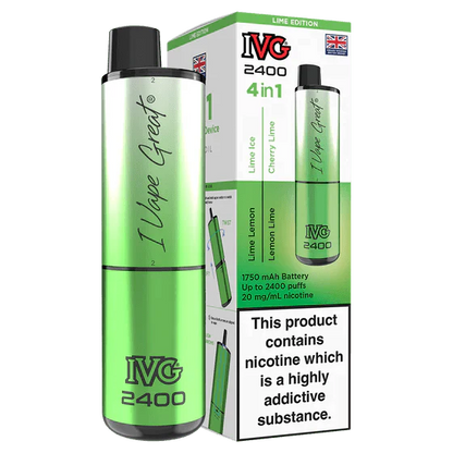 IVG 2400 Rechargeable Vape Kit Box Of 5 - Vapewholesalesupplier