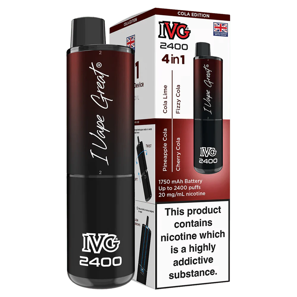 IVG 2400 Rechargeable Prefilled Pod Kit Box Of 5