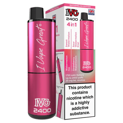 IVG 2400 Rechargeable Vape Kit Box Of 5 - Vapewholesalesupplier