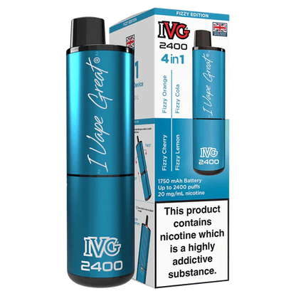 IVG 2400 Rechargeable Vape Kit Box Of 5 - Vapewholesalesupplier