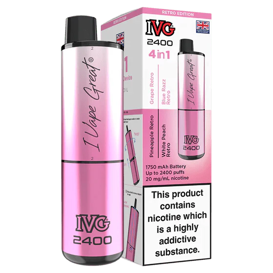 IVG 2400 Rechargeable Vape Kit Box Of 5 - Vapewholesalesupplier