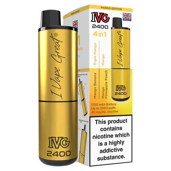IVG 2400 Rechargeable Vape Kit Box Of 5 - Vapewholesalesupplier