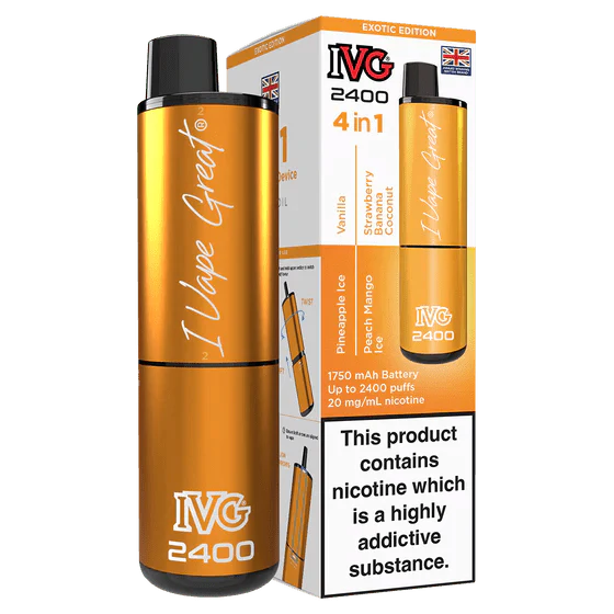 IVG 2400 Rechargeable Vape Kit Box Of 5 - Vapewholesalesupplier