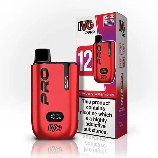 IVG Pro 10K Disposable Vape Device 20MG Box of 5, Strawberry Watermelon