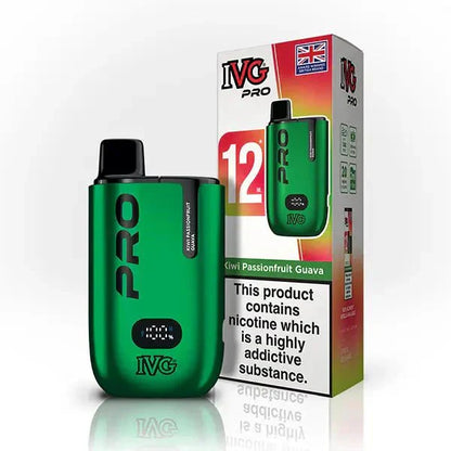 IVG Pro 10K Disposable Vape Device 20MG Box of 5, Kiwi Passion Fruit Guava