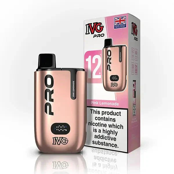 IVG Pro 10K Disposable Vape Device 20MG Box of 5, Pink Lemonade