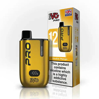 IVG Pro 10K Disposable Vape Device 20MG Box of 5, Double Mango