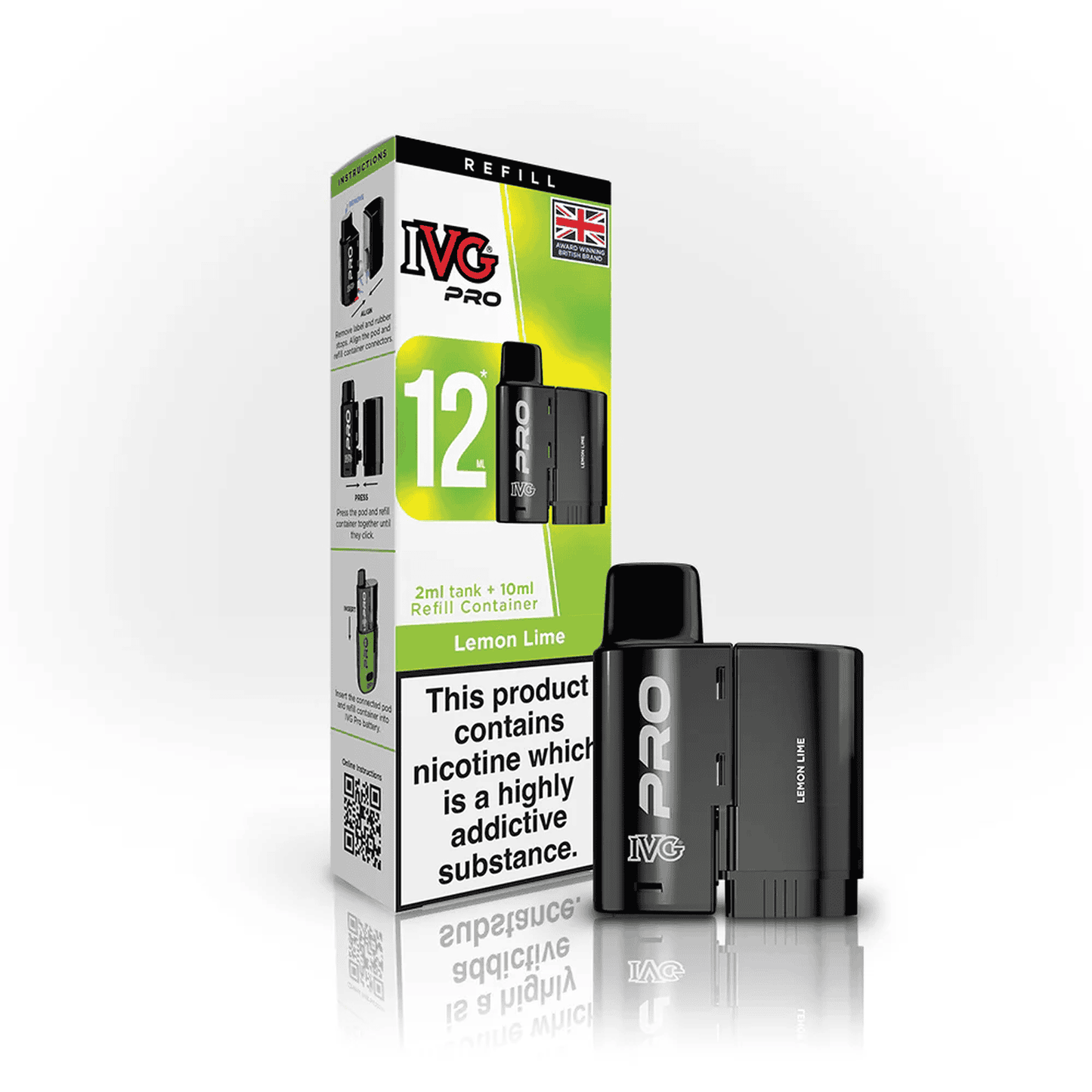 IVG Pro 12 Prefilled Vape Pods Box of 5