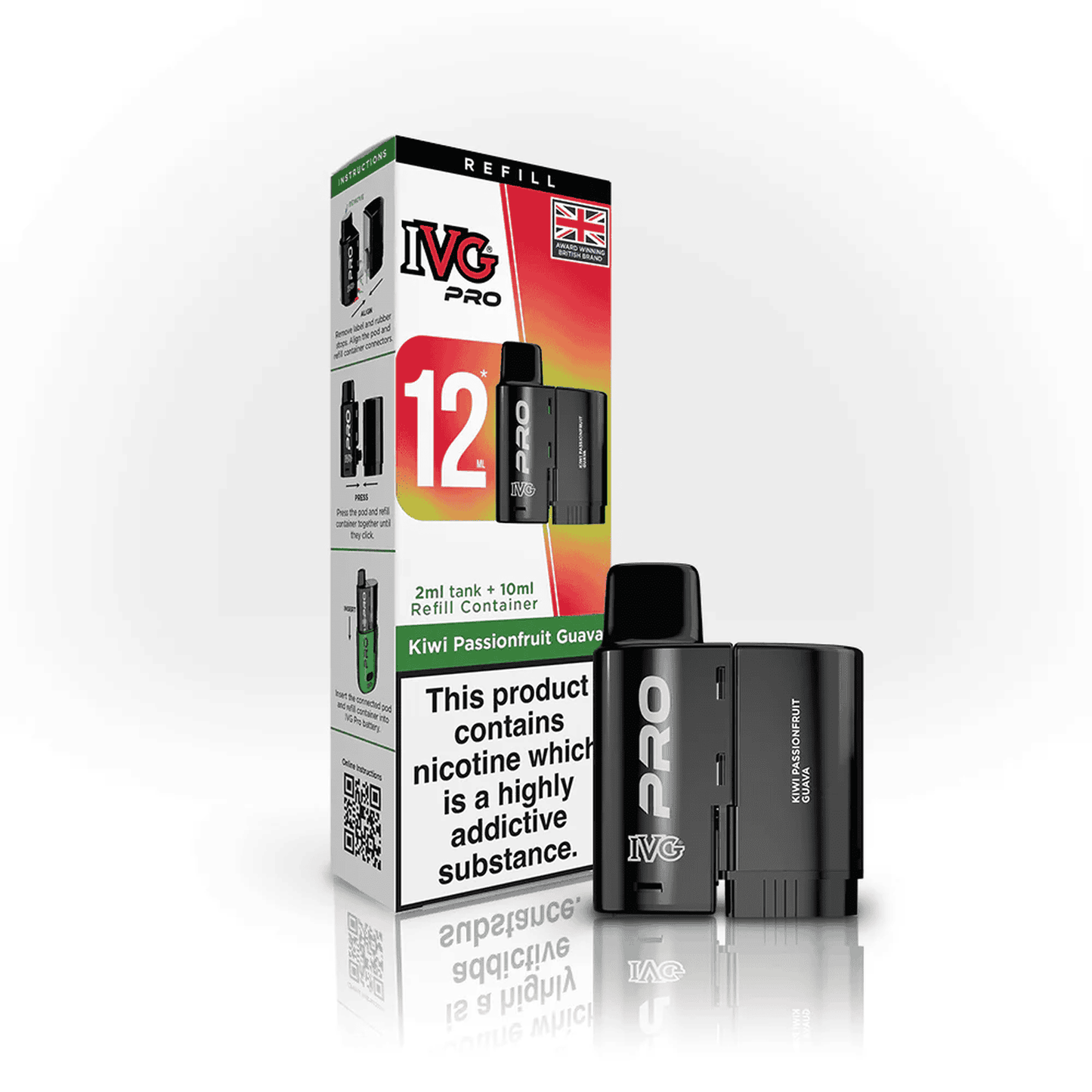 IVG Pro 12 Prefilled Vape Pods Box of 5