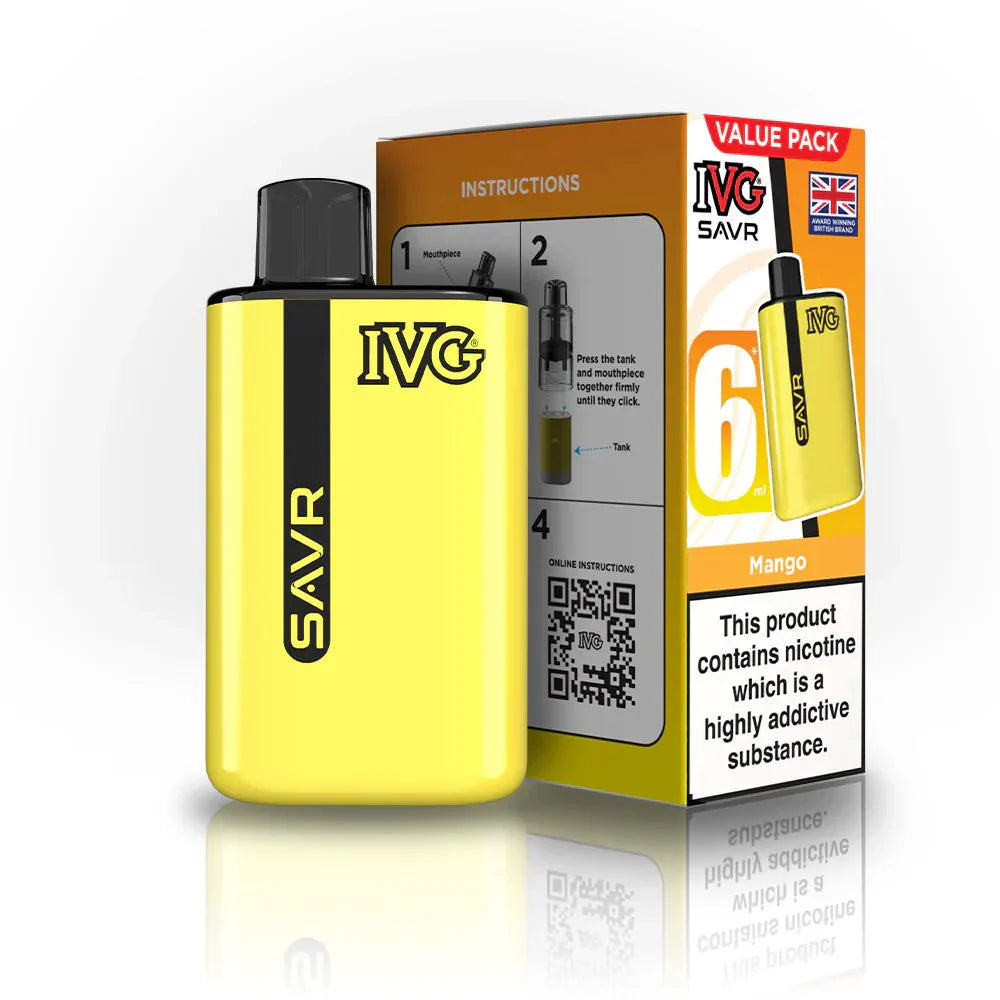 IVG SAVR 3000 Disposable Starter Vape Device - Box of 5 - #Vapewholesalesupplier#