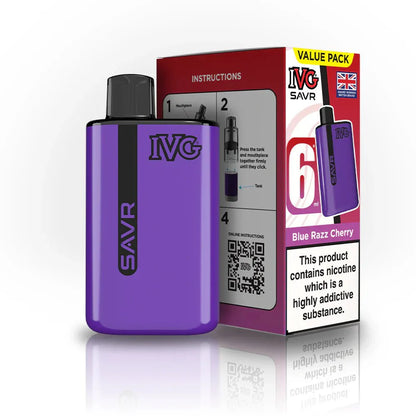 IVG SAVR 3000 Disposable Starter Vape Device - Box of 5 - #Vapewholesalesupplier#