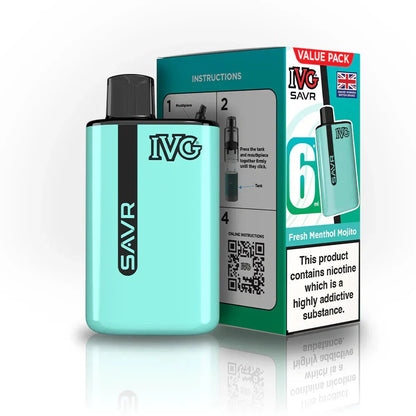 IVG SAVR 3000 Disposable Starter Vape Device - Box of 5 - #Vapewholesalesupplier#