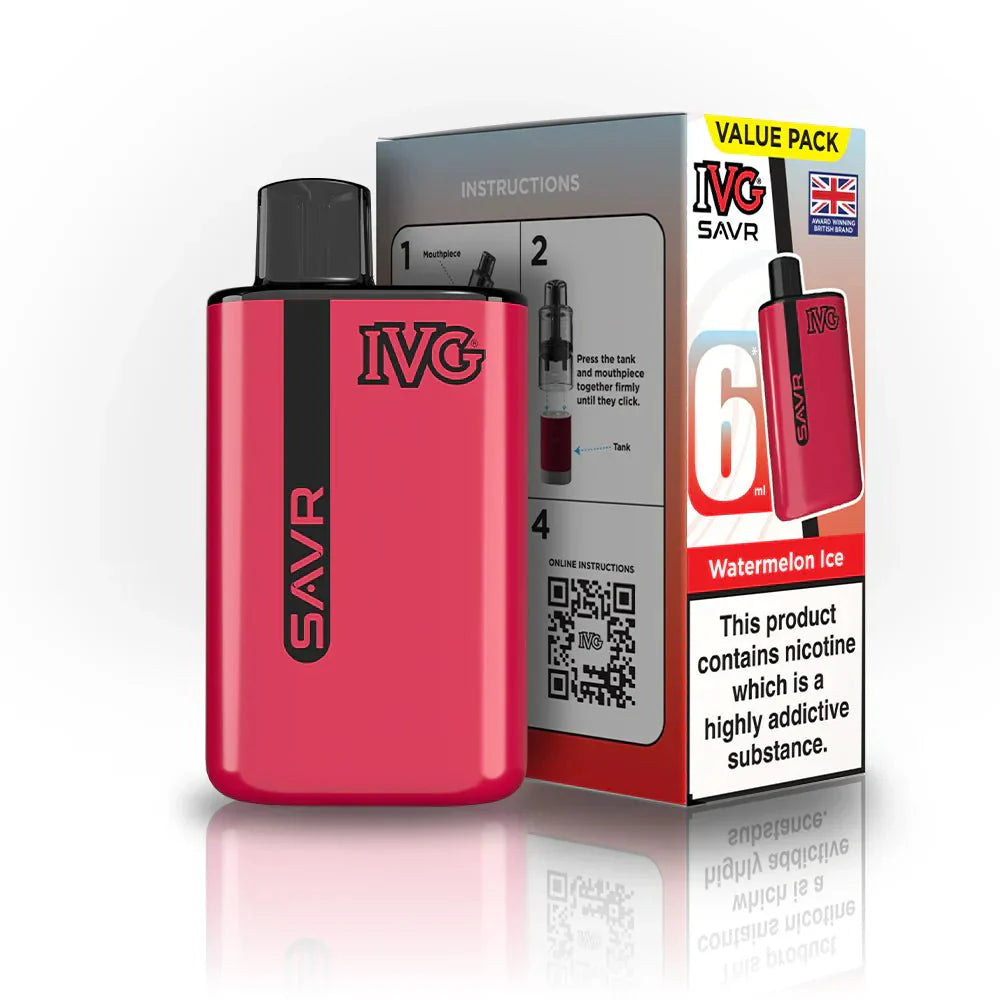 IVG SAVR 3000 Disposable Starter Vape Device - Box of 5 - #Vapewholesalesupplier#