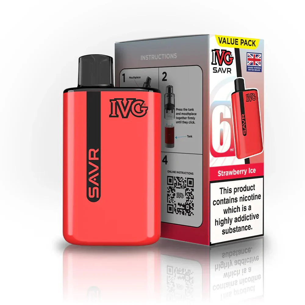 IVG SAVR 3000 Disposable Starter Vape Device - Box of 5 - #Vapewholesalesupplier#
