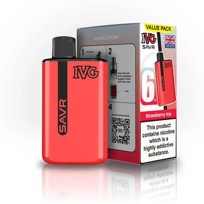 IVG SAVR 3000 Disposable Starter Vape Device - Box of 5 - #Vapewholesalesupplier#