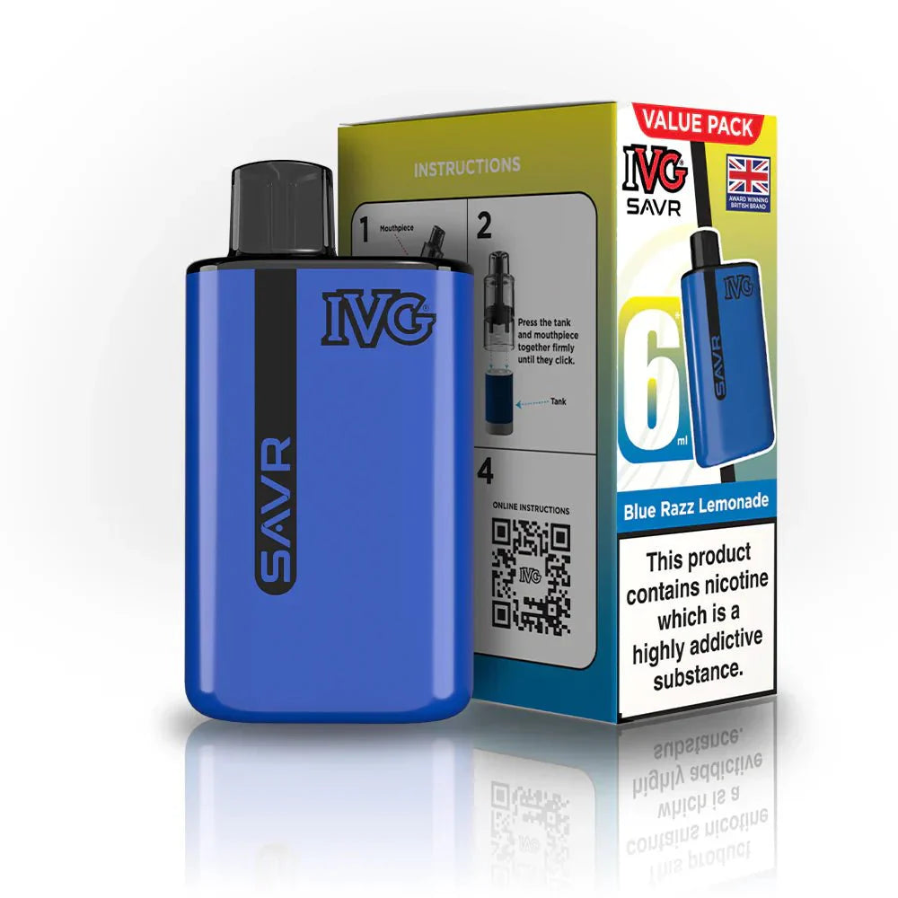 IVG SAVR 3000 Disposable Starter Vape Device - Box of 5 - #Vapewholesalesupplier#