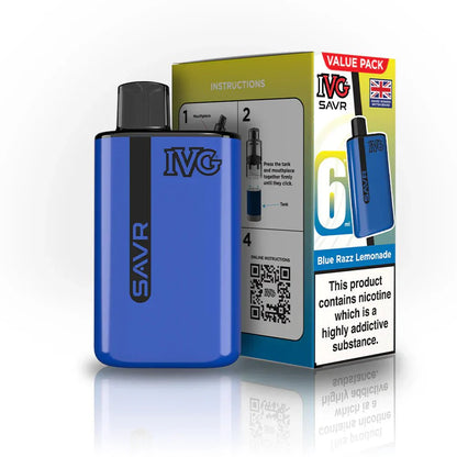 IVG SAVR 3000 Disposable Starter Vape Device - Box of 5 - #Vapewholesalesupplier#