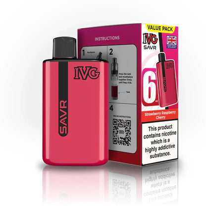 IVG SAVR 3000 Disposable Starter Vape Device - Box of 5 - #Vapewholesalesupplier#